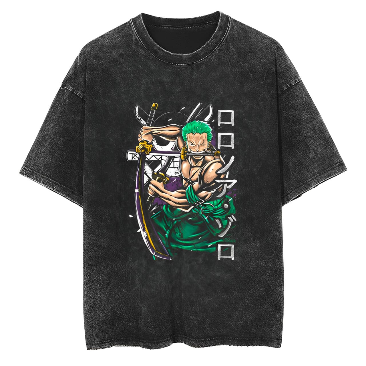 T-Shirt One Piece Three Sword Style