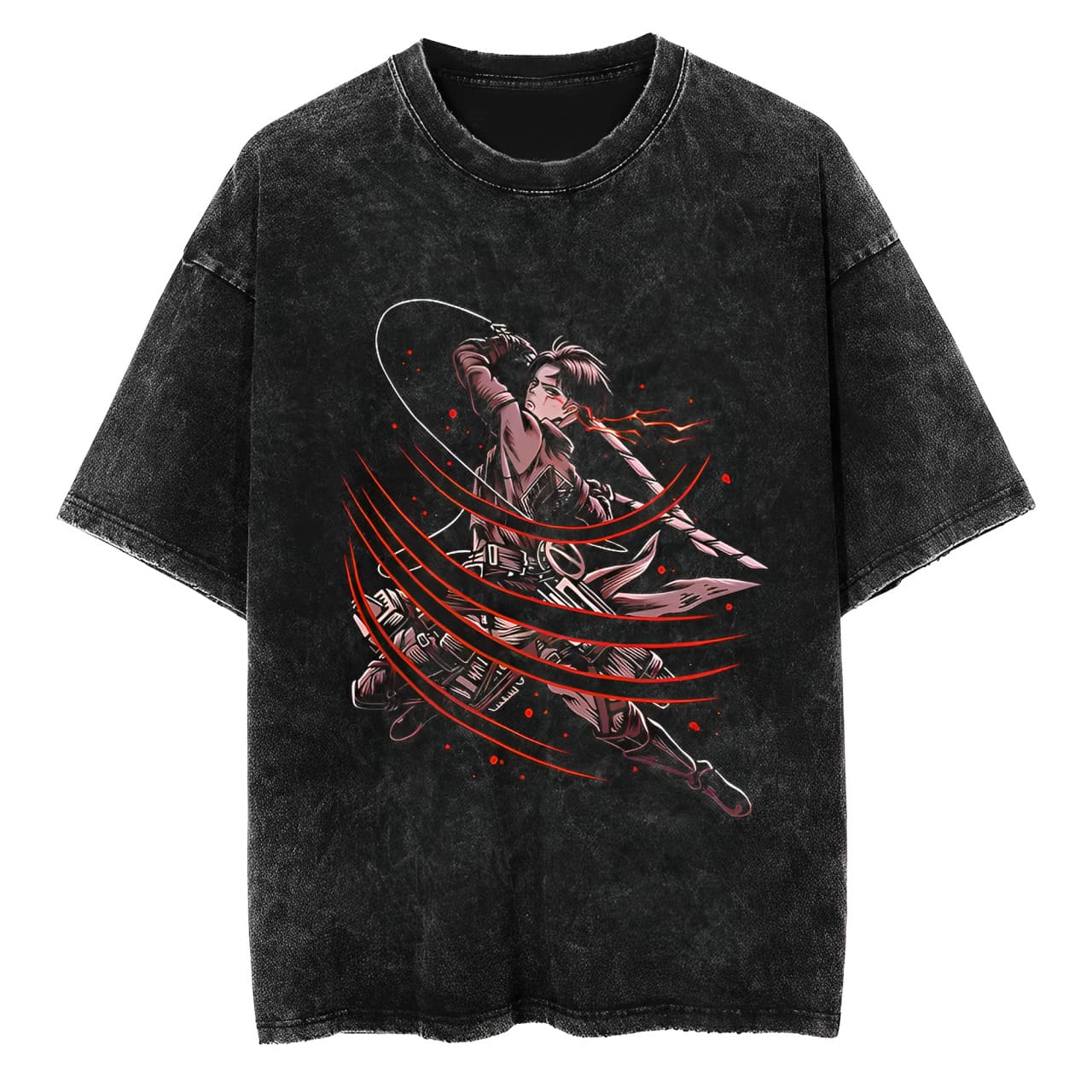 T-Shirt Attack on Titan Levi Scratches