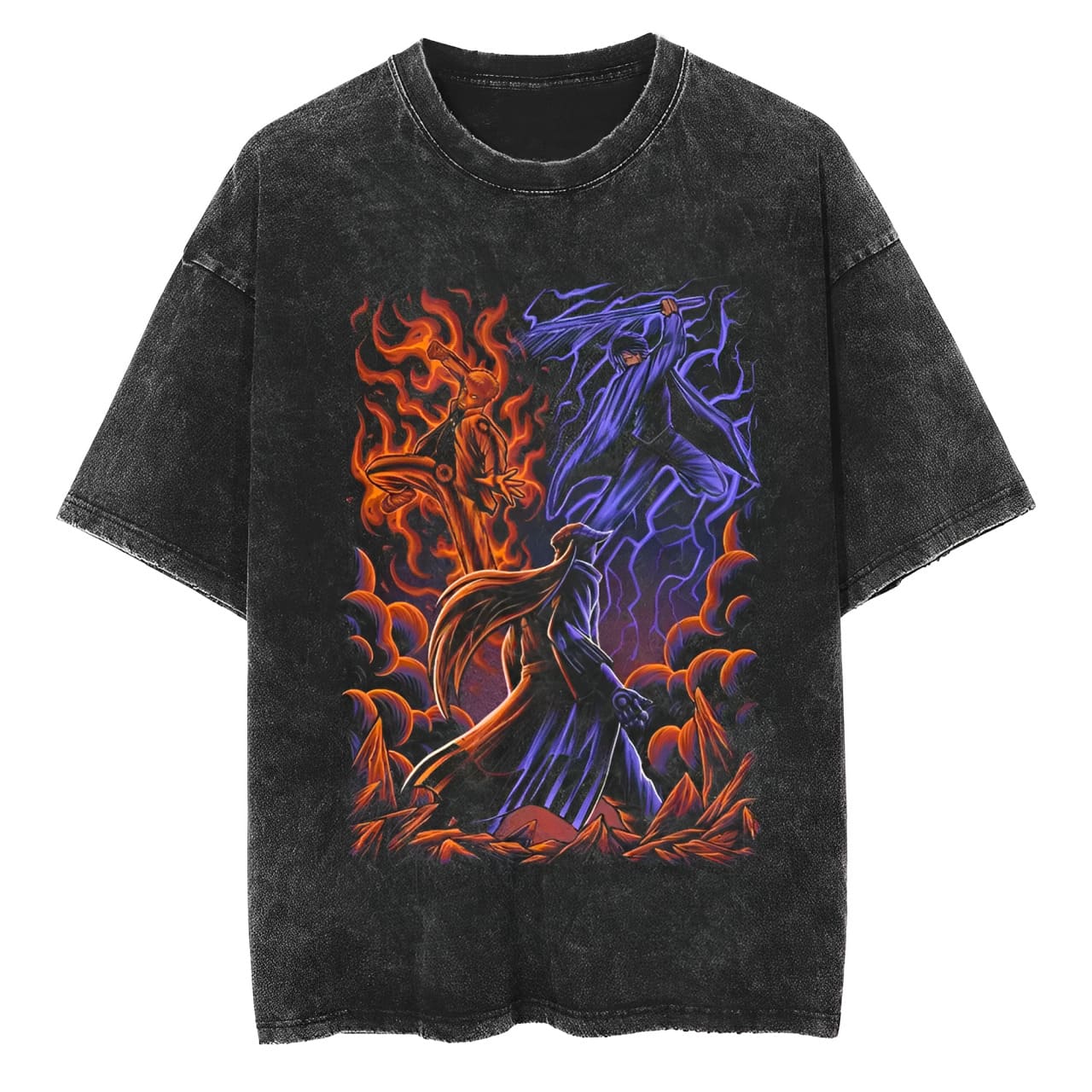 T-Shirt Naruto Fire and Lightning