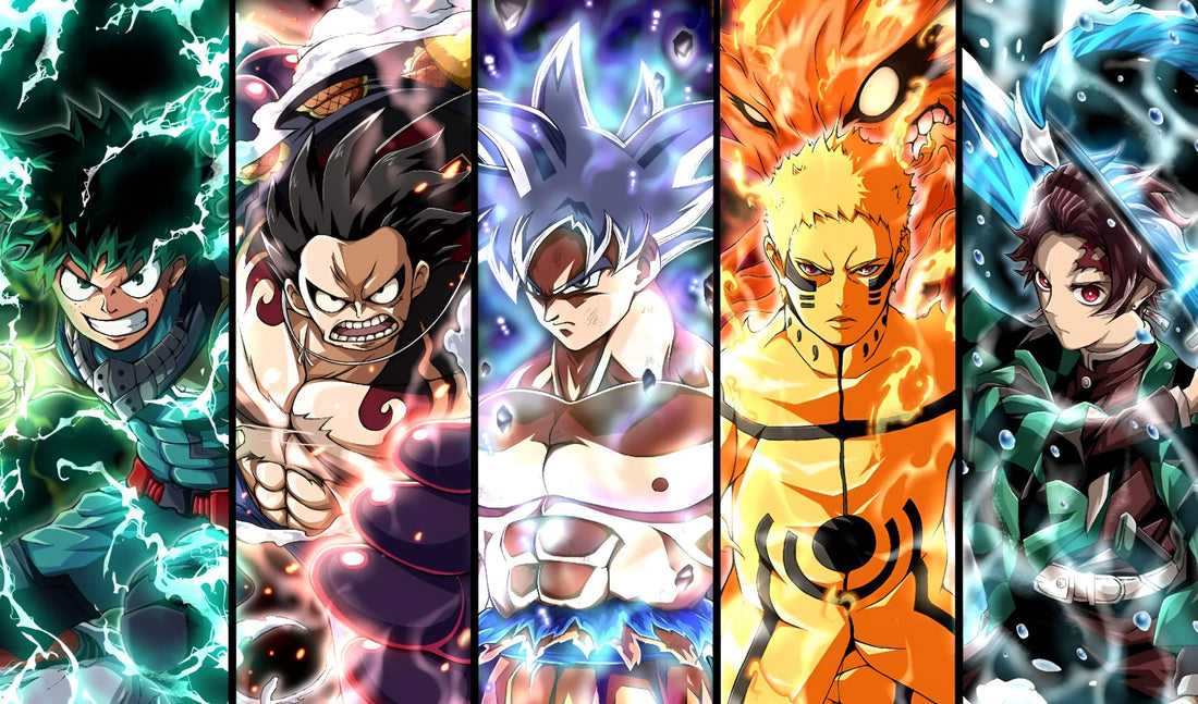 Plusieurs personnages de manga célèbres