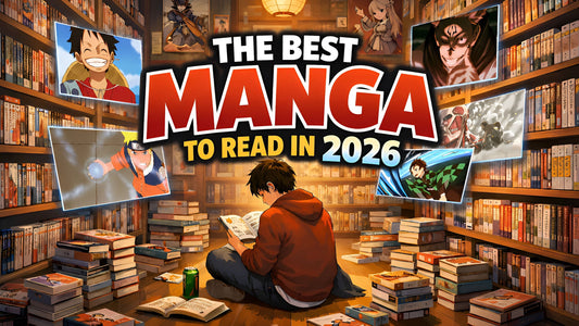 Un personnage dans une bibliothèque avec des manga et des écrans