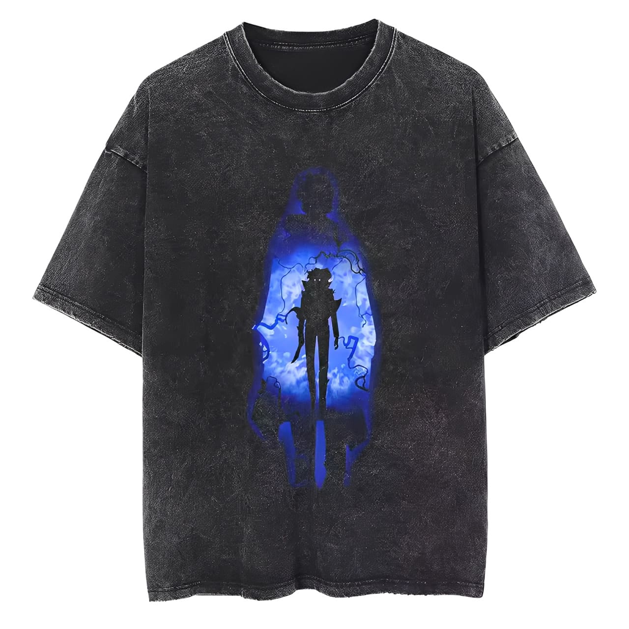 T-Shirt Solo Leveling Blue Power