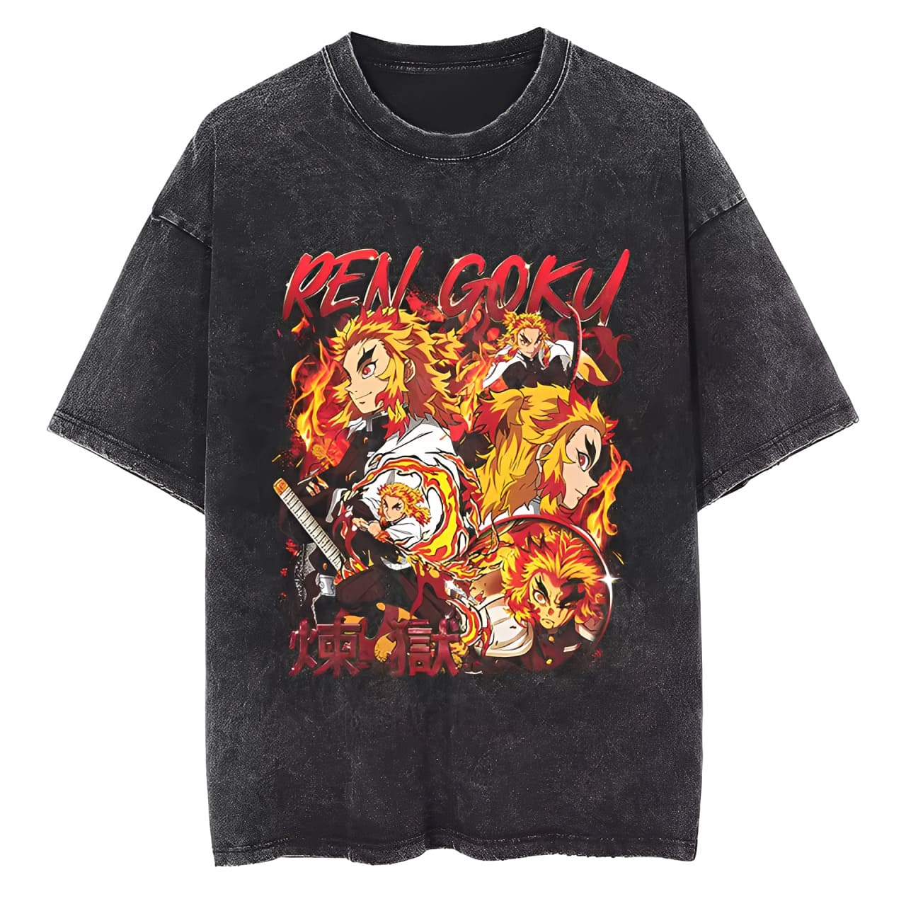 T-Shirt Demon Slayer Fire Pillar Rengoku