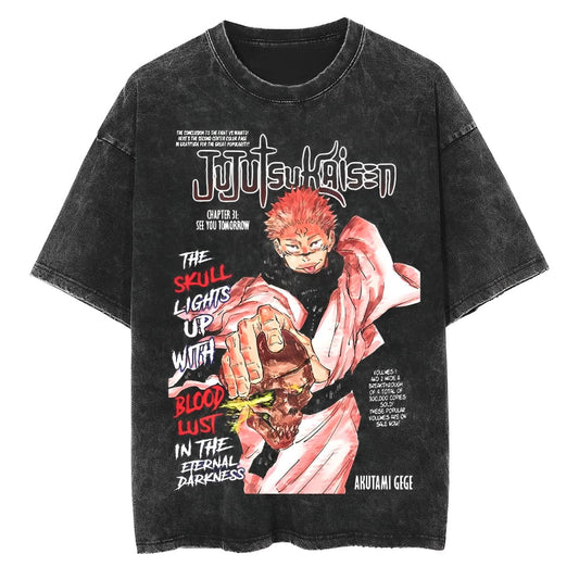 Jujutsu Kaisen Sukuna Skull T-Shirt