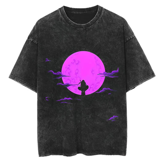 T-Shirt Naruto Itachi Purple Moon