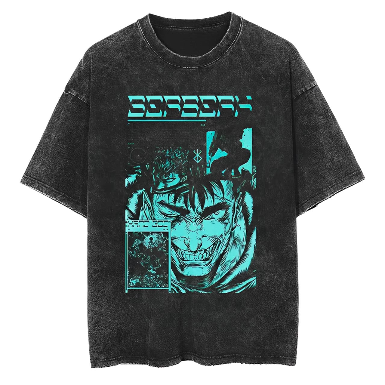 T-Shirt Berserk Blue Neon Madness