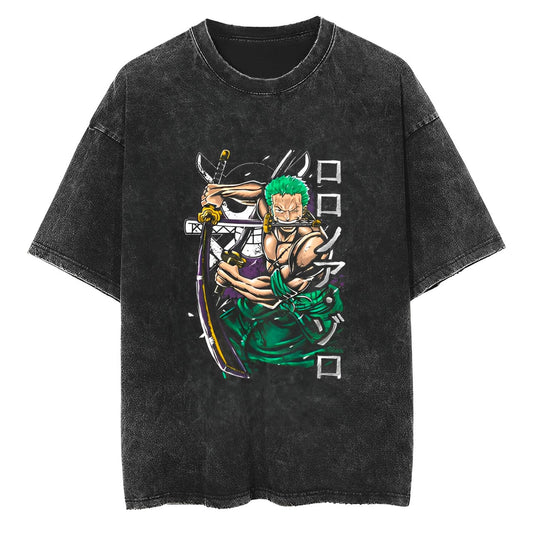 T-Shirt One Piece Three Sword Style