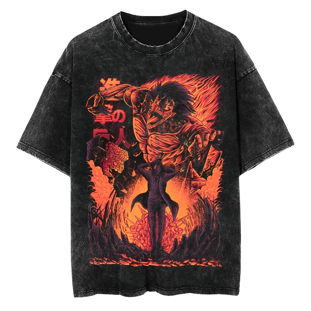 T-Shirt Attack on Titan Fire
