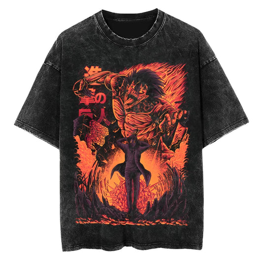 T-Shirt Attack on Titan Fire