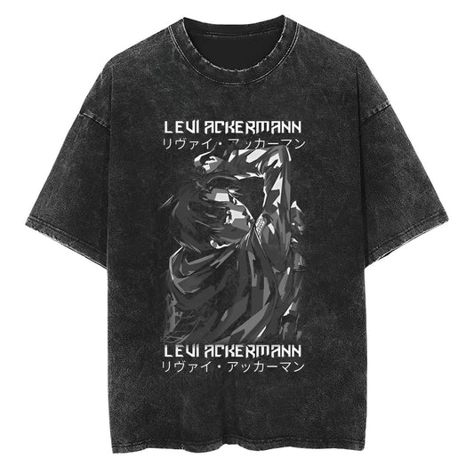 T-Shirt Attack on Titan Levi Paint