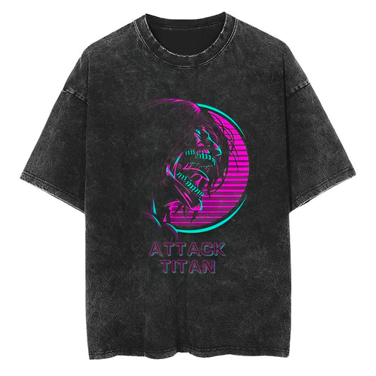 T-Shirt Attack on Titan Neon
