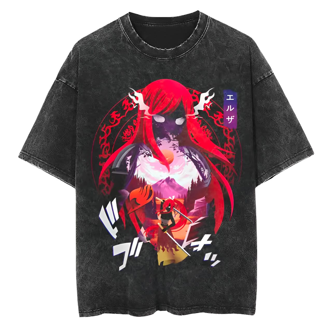 T-Shirt Fairy Tail Erza Hakama Armor